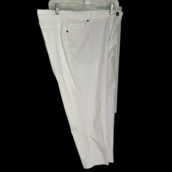 J Jill Cropped White Jeans Size 18 - Picture 1 of 1